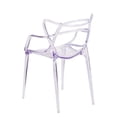 thumbnail image 3 of Heavenly Collection Plastic Dining Chair for Kitchen and Dining Room, 3 of 8