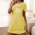 thumbnail image 2 of Amzcrzy Pyjamas pour Femmes Mode Imprimé Cœur Valentines Day Robe Décontractée Confortable à Manches Courtes Chemises de Nuit pour Femmes Valentines Day Cadeaux, 2 of 5