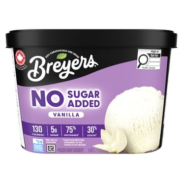 Breyers No Sugar Added Vanilla Frozen Dairy Dessert, 1.41 L