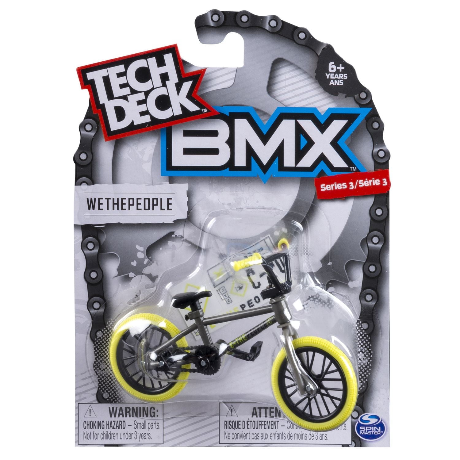 Vélo WeThePeople BMX de Tech Deck en gris/jaune