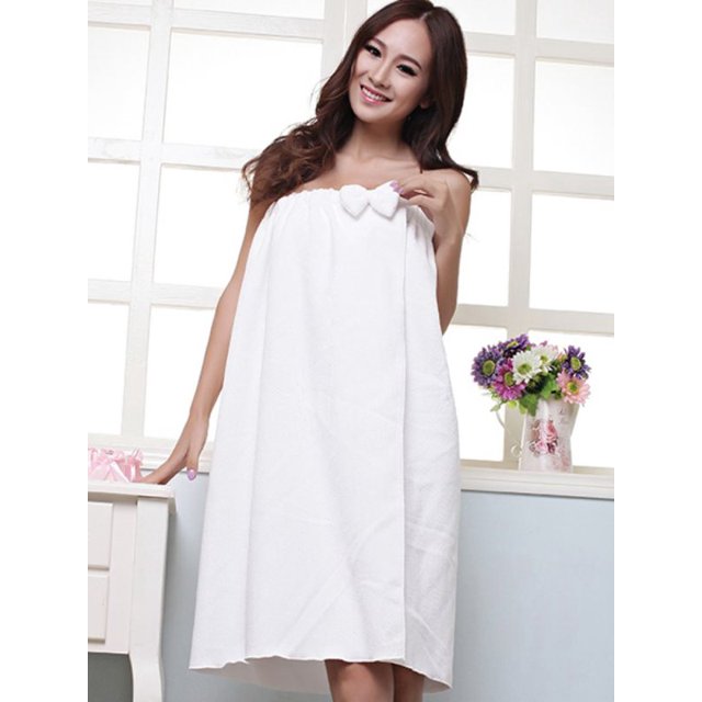Women’s Knee Length Spa/Bath Body Wrap with Adjustable Closure