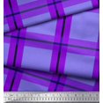 thumbnail image 2 of Soimoi polyester Crepe Fabric Check Check Printed Craft Fabric by the Yard 42 Inch Wide, 2 of 5