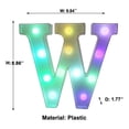 thumbnail image 3 of LiveSatisfy Clearance Colorful Light Up Letters, LED Letter Lights Marquee Letter Signs Battery Powered, Letter Lamp with Remote for Birthday Party Wedding Home Bar Christmas Decorations, 3 of 8