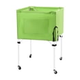thumbnail image 3 of Lipstore Rolling Sports Ball Cart Convenient Ball Storage Bin for Football Toy Garage Green, 3 of 8