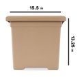 thumbnail image 3 of HC Companies Jardinière Carrée d'Extérieur 15,5 Pouces, Grès (Lot de 3), 3 of 9