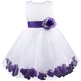 thumbnail image 1 of TiaoBug Sequined Lace Bodice Shining Crystal Waist Flower Party Summer Evening Prom Pageant Dress Purple 3, 1 of 5