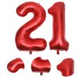 thumbnail image 4 of Miangastore 2 Pcs Ballons Chiffres 1 et 2 Ballons en Aluminium Décorations de Fête, 4 of 9