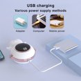 thumbnail image 3 of Ruiboury Hand Warmer Astronaut Heater Portable Rechargeable Adjustable Pendant Spaceman Traveling Present Automatic Power Off Black, 3 of 8
