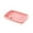 Pink, variant on Fareti Large Divided Plates, Unbreakable Dinnerware Lunch Trays, Lightweight Reusable Plastic Compartment Plates, Microwave and Dishwasher Safe