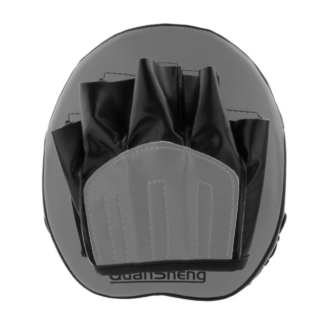 facefd Mitaines de Boxe en Cuir PU pour Kick Karaté Thaï Gris