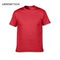 thumbnail image 2 of REDHOTYPE T-Shirt d'Été pour Homme 100 % Coton Décontracté à Manches Courtes Col Rond Confortable Hauts Unis, 2 of 3
