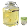 thumbnail image 2 of Home Trends Glass 2-Gallon Beverage Dispenser with Glass Clamp Lid, 2 of 4