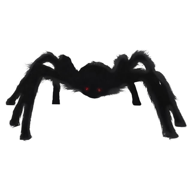 Leutsin Halloween Simulation Skull Big Spider 125cm Plush Spider Ornament