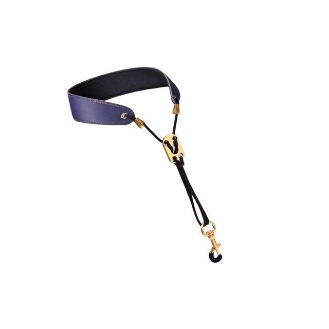facefd Saxophone Neck Strap Padded Comfortable for Soprano Saxophone Bass Clarinet Blue