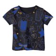 thumbnail image 1 of Toddler Child Girls Summer T Shirts Soft Graphic Printed Short Sleeve Basic Tees Ruffle Crewneck Home Wear Tops size 3-4T, 1 of 4