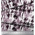 thumbnail image 2 of Soimoi Modal Satin Fabric Two Tone with White Camouflage Print Fabric by The Yard 42 Inch Wide, 2 of 3