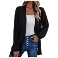 thumbnail image 1 of Pompotops Mode Femmes Décontracté Manches Longues Long Manteau Cardigan Blouse Tops Liquidation, 1 of 7