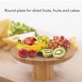 thumbnail image 3 of Wooden Fruit Bowl, Kitchen Countertop Large Fruit Basket for Vegetables Snacks Desserts, 6.5", 3 of 8