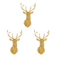 thumbnail image 2 of Wweixi Multifunctional 3D Mirror Deer Wall Sticker For Various Uses Personalized Home gold M 3Set, 2 of 6