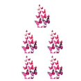 thumbnail image 2 of serony 12Pcs 3D DIY Wall Stickers PVC Kid Room Decal Home Decoration Decor purple 5Set, 2 of 6
