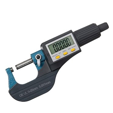 Digital Electronic Display Micrometer 0-25mm 0.001MM,Thickness Measuring Tools for Mechanics Inch/Metric Calipers, Machinist Micrometer