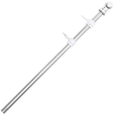 KAKOWELY Stainless Steel flagpole 1 Set of Sturdy Flag Pole Set for House Rustproof Flagpole Stainless Steel Flag Pole for Garden78.74"X1.18"X1.18"