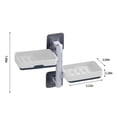 thumbnail image 2 of EGNMCR Bathroom Storage & Organization Soap 2-Layer Self-Adhesive Soap Dish Wall Mounted Rotatable Soap Box Storage For Bathroom Kitchen Soap rack, 2 of 7