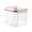 White, variant on Plastic Storage Bins Push Button Airtight Food Storage Canister Dispenser Food Storage Containers