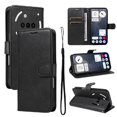thumbnail image 3 of Wallet Case for Nothing Phone 3A Flip Cover with Card Slots, Magnetic Stand & Strap Black, 3 of 5