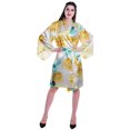 thumbnail image 2 of Moomaya Peignoirs Imprimés pour Femmes à Manches Kimono en Satin Soyeux pour la Préparation, Peignoir de Mariée, Couvre-Maillot, 2 of 7