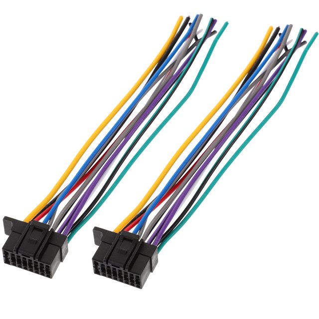 2pcs Radio Wiring Harness Automotive Wire Radio Wiring Harness Speaker Connector