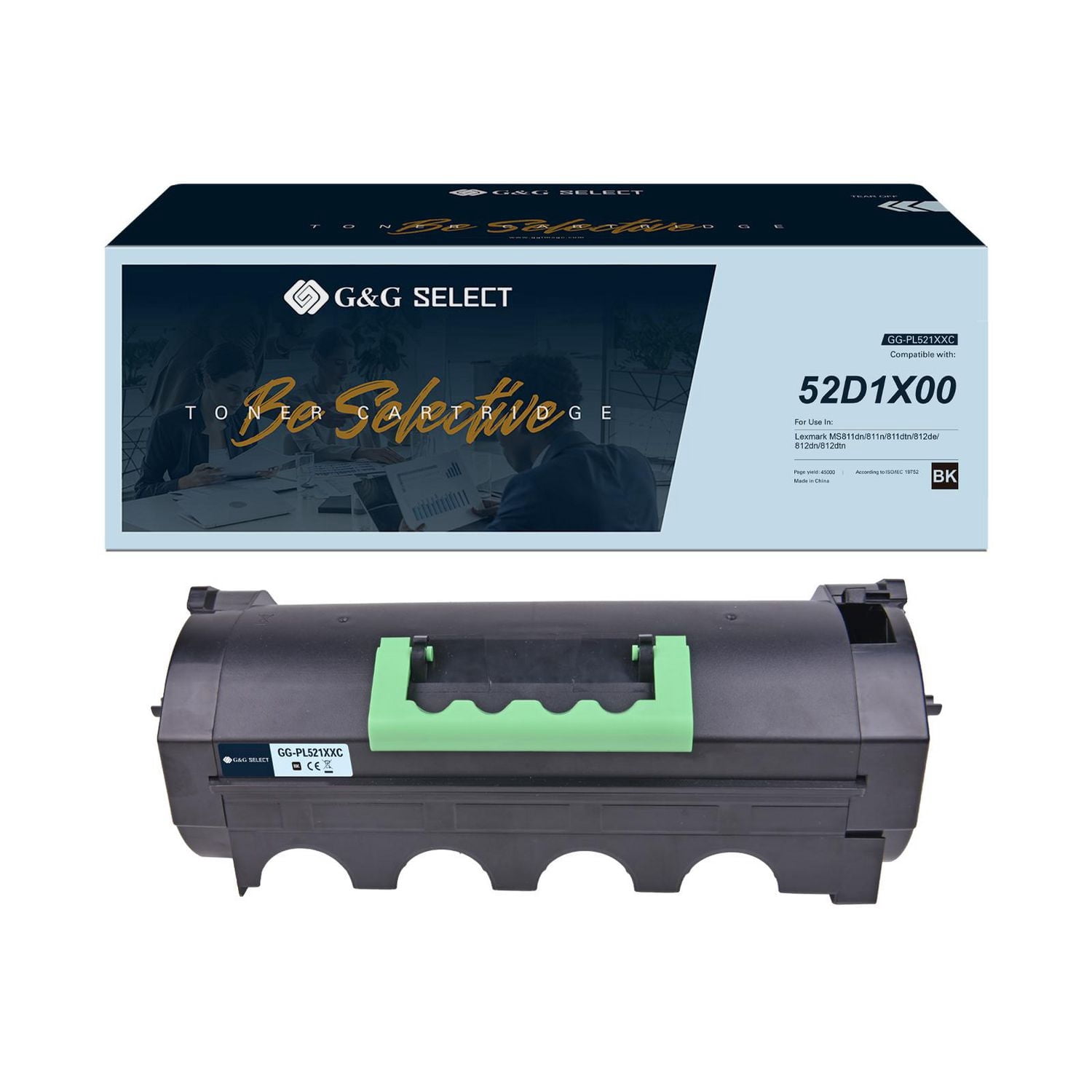 G&G Select Lexmark 52D1X00 Nouvelle cartouche de toner noire compatible
