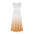 thumbnail image 4 of 2024 Longues Robes Maxi à Bretelles Spaghetti pour Femmes Été, Robes Maxi Sans Manches à Dégradé pour Femmes Grande Taille, Robes d'Été Décontractées à Col Rond pour la Plage, Robe Maxi Fluide à Étages pour Femmes, 4 of 5