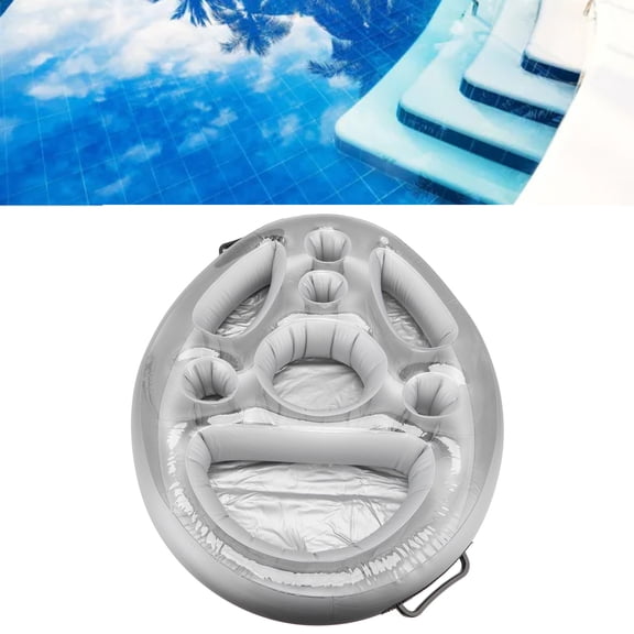 Inflatable Drink Holder Pool Tray Floating with You for Pool Party, Beach and More