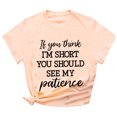 thumbnail image 2 of EGNMCR T Shirts pour Femmes Women's Mode Été Col Rond Loisirs Manches Courtes Hauts Imprimés, 2 of 3