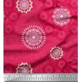 thumbnail image 1 of Soimoi Moss Georgette Fabric Mandala Ethnic Print Sewing Fabric Yard 42 Inch Wide, 1 of 3