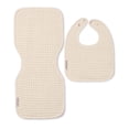 thumbnail image 1 of Good Little Citizens Reversible Bib + Burp Set - Linen, 1 of 5