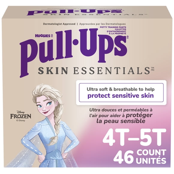Pull-Ups Girls' Skin Essentials Training Pants, 4T-5T (38-50 lbs), 46 Ct