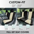 thumbnail image 2 of FH Group Neoprene Waterproof Custom Fit Car Seat Covers for 2011–2021 Jeep Grand Cherokee Full Set Beige, 2 of 5