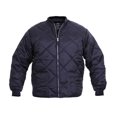 thumbnail image 3 of Rothco Diamond Nylon Quilted Flight Jacket - Navy Blue, 4X-Large, 3 of 5