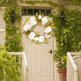 thumbnail image 3 of Dvkptbk Door Pendant Spring Leaf Wreath Plastic Artificial Home Decoration Wreath Front Door Home Decor, 3 of 8