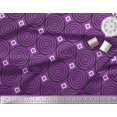thumbnail image 2 of Soimoi Japan Crepe Satin Fabric Diamond & Circle Block Print Fabric by Yard 42 Inch Wide, 2 of 2