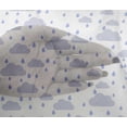 thumbnail image 4 of oneOone Viscose Chiffon Fabric Raindrop & Clouds Nature Fabric Prints by Yard 42 Inch Wide, 4 of 4
