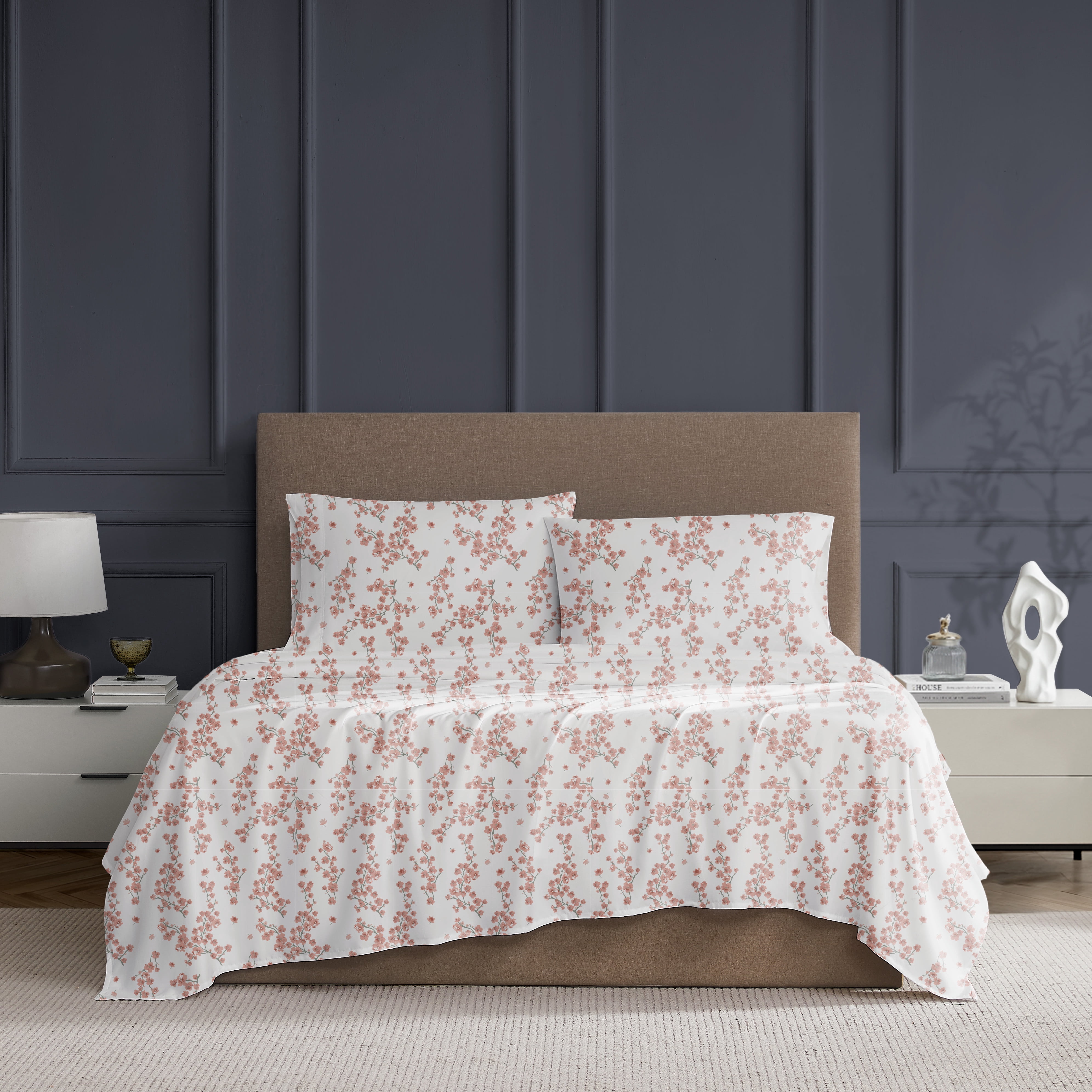 Hometrends 400 Thread Count 100% Cotton Sheet Set - Sateen