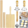 thumbnail image 1 of Ensemble d'Outils pour Faire des Pâtes 6 Pcs, Comprend des Rouleaux de Pâtes, des Fabricants de Tampons Raviolis, des Planches de Gnocchis et des Outils de Coupe-Roulis, Fournitures de Cuisine pour Pâtes Maison et Raviolis, 1 of 7