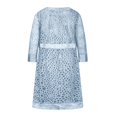 thumbnail image 5 of JUNWELL Robe Deux Pièces pour Mère de la Mariée Élégante Moulante Formelle Robe d'Invitée de Mariage Décontractée à Découpes Cardigan Moulant Robe Midi Ensembles, 5 of 5