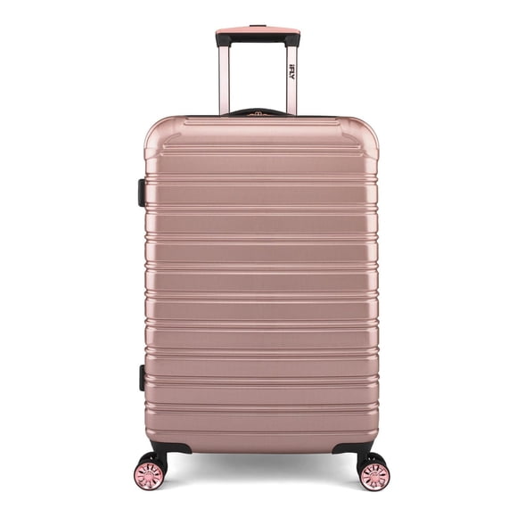 IFLY Fibertech Medium Checked Harside Luggage 26", Rose Gold
