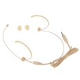 thumbnail image 4 of Bgsha Beige Double Earhook Headset Mic Headworn Microphone 3.5mm 3 Pin 4 Pin XLR Plug, 4 of 9