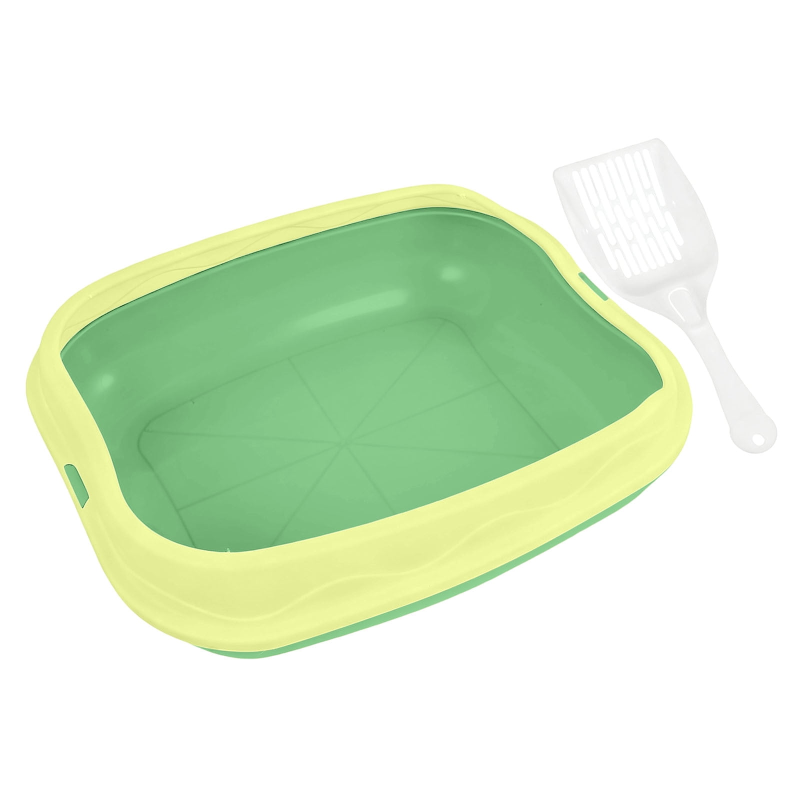 Pet Classified Cat Litter Enclosed Design for Control Breathable Construction Easy Suitable for Indoor Use and Pet Health, 50 cm, Yellow
