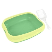 Pet Cat Litter System for Control and Breathable Design Easy Observation and for Indoor Use, 50 cm, Yellow